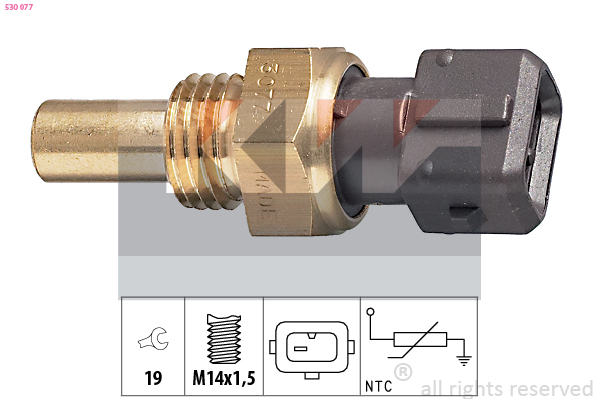 Senzor,temperatura lichid de racire 530 077 KW